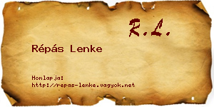 Répás Lenke névjegykártya